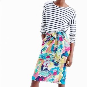J Crew tie waist skirt